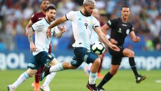 Argentina vs. Venezuela: Sergio Agüero y todo el ímpetu para anotar por cuartos de Copa América 2019 | VIDEO