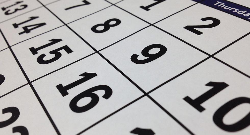 ¿Cuál es el último feriado y día no laborable en el calendario oficial del 2023 en Perú? (Foto: Pixabay)