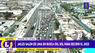 Año Nuevo: cerca de 200 mil vehículos salen de Lima para recibir el 2023
