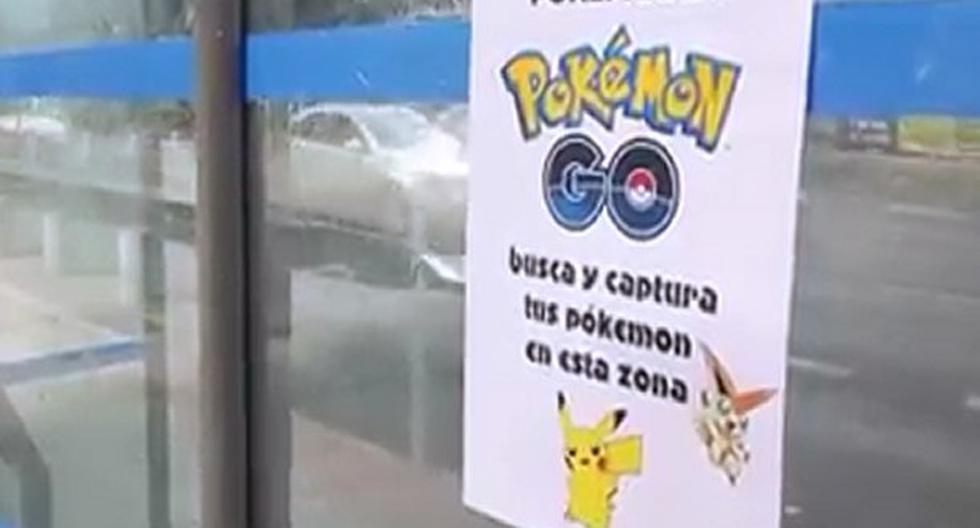 Con este cartel atrajeron a jugadores de Pokémon GO. (Foto: captura)