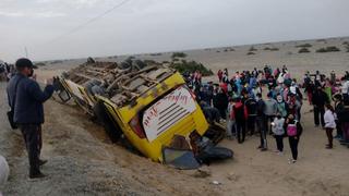 Lambayeque: accidente de bus en la Panamericana Norte dejó dos fallecidos y 67 heridos | VIDEO