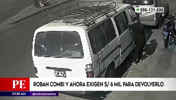 Roban combi en San Martín de Porres. (Foto: América Noticias)