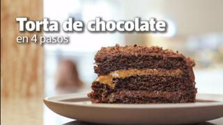 Somos receta: torta de chocolate casera en cuatro simples pasos