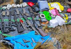 Huancavelica: MP hallan en caleta terrorista armas y material explosivo