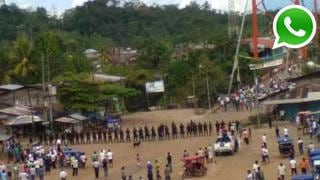 WhatsApp: cocaleros toman calles e impiden labores en Oxapampa