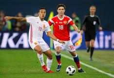 España igualó 3-3 ante Rusia en partido amistoso