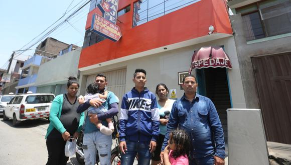 Los venezolanos que viven en el hospedaje Casa Blanca vivieron momentos de pánico la noche del miércoles. (Foto: Violeta Ayasta)