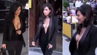 Kim Kardashian paraliza Nueva York con escote de infarto