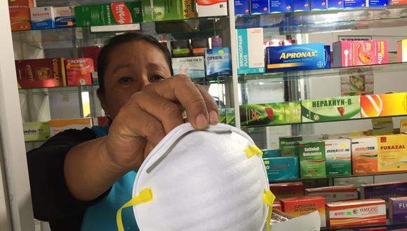 En Iquitos, las farmacias y boticas ya no cuentan con mascarillas y alcohol. Los precios se habían elevado entre 15 a 30 nuevos soles (Foto: Daniel Carbajal)