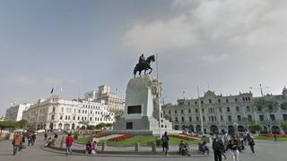 Fiestas Patrias: la Plaza San Martín desde los satélites de Google Maps