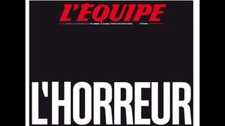 L'Equipe usa su portada para mostrar indignación por atentado