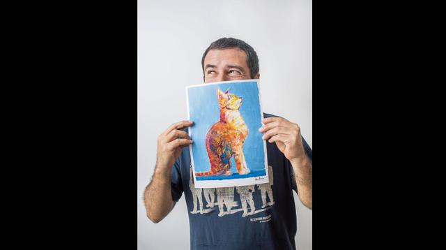 Andrés Edery y los dibujos que nunca viste que ahora pueden ser tuyos. FOTO: Omar Lucas.