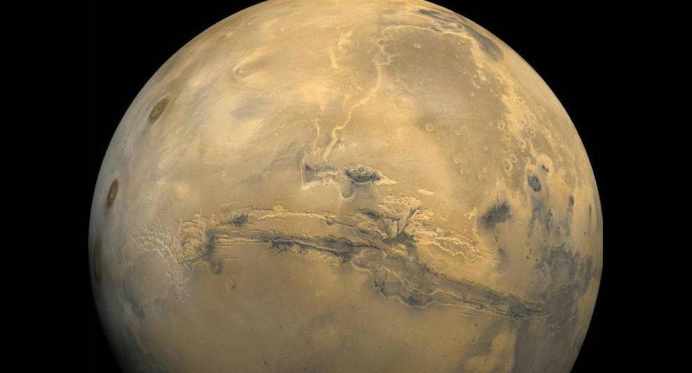 La instantánea está compuesta por diferentes fotografías que la sonda Mars Express. (Foto referencial: NASA.gov)