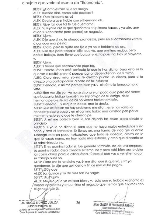 Resolución judicial que autoriza el allanamiento a la vivienda de Luciana León