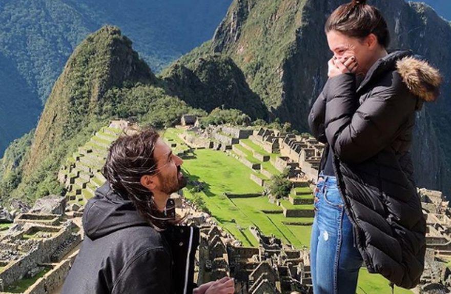 Jay Weinberg, batería de la banda Slipknot, le pidió la mano a su novia en Machu Picchu. (Foto: Instagram)