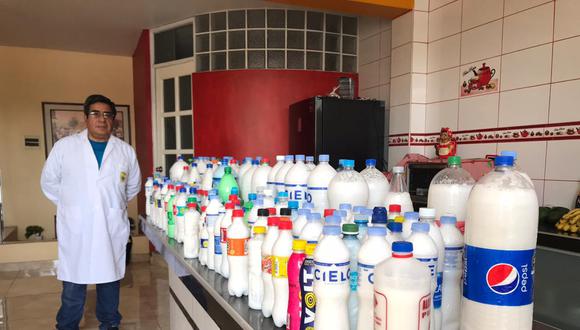 Santa María Flores desea elaborar más productos de aseo para donar a las familias más necesitadas y al personal asistencial de los centros de salud de Chimbote. (Difusión Municipalidad Provincial del Santa).