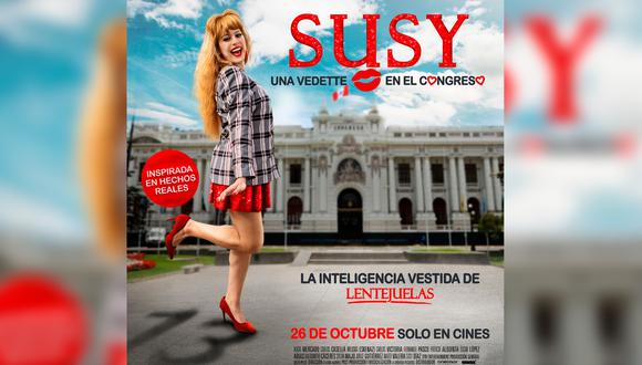 Presentan afiche oficial de la película de Susy Díaz | Foto: Difusión