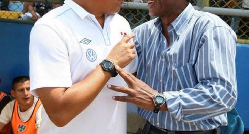 Roberto Mosquera y Julio César Uribe celebran en la Liga boliviana. (Foto: Depor Facebook)