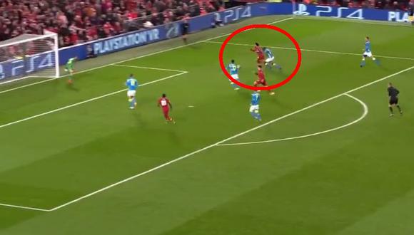 Liverpool vs. Napoli EN VIVO: Salah marcó golazo para el 1-0 por Champions League | VIDEO. (Foto: Captura de pantalla)