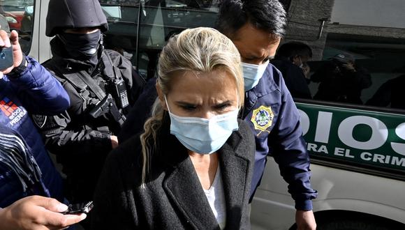 Jeanine Áñez fue detenida por presuntamente tramar un golpe contra Evo Morales. (Foto: AIZAR RALDES / AFP).