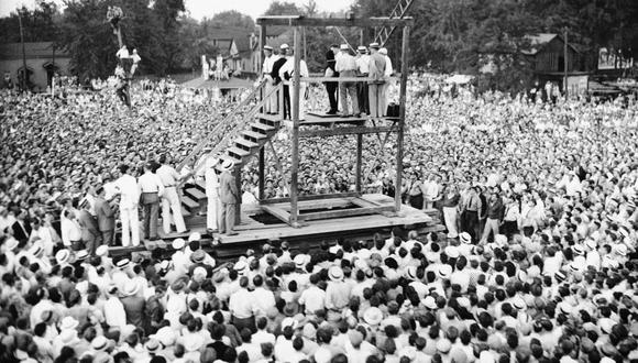 Rainey Bethea fue ejecutado en una plaza pública de Owensboro, Kentucky, ante unos 20.000 espectadores. (AP).