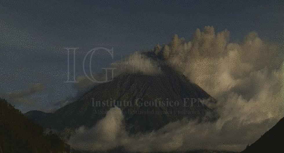 Volcán Tungurahua. (Foto: Instituto Geofísico de Ecuador)