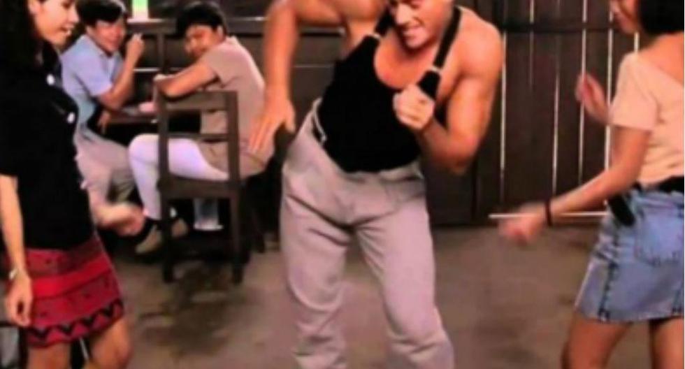 El actor Jean-Claude Van Damme recreó el famoso baile realizado por su personaje en la película \"KickBoxer\" (Foto: YouTube)