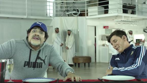 YouTube: 'Diego Maradona' recibió este regalo de 'Lionel Messi'