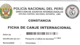 ¿Qué es la Ficha de Canje Internacional y cuáles son los requisitos para obtenerla?