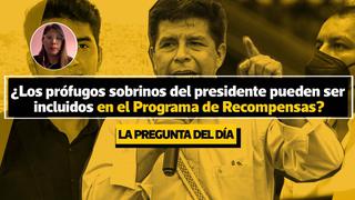 La pregunta del día: ¿Los prófugos sobrinos de Pedro Castillo pueden ser incluidos en el Programa de Recompensas? | VIDEO