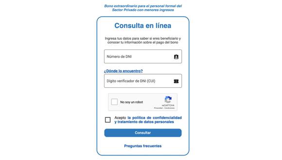 Conoce cómo puedes saber si eres uno de los beneficiarios del Bono 210, para trabajadores formales. (Foto: Andina)