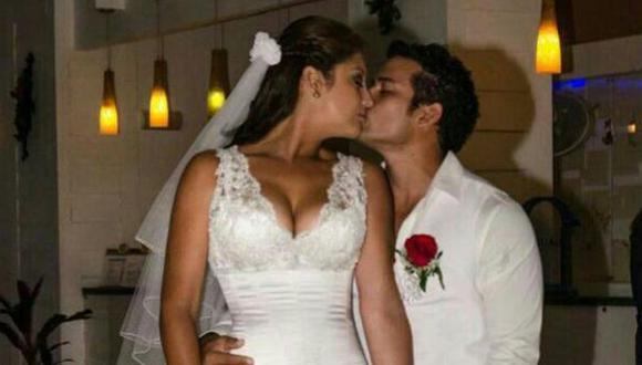 Christian Domínguez se casó 'simbólicamente' con Karla Tarazona