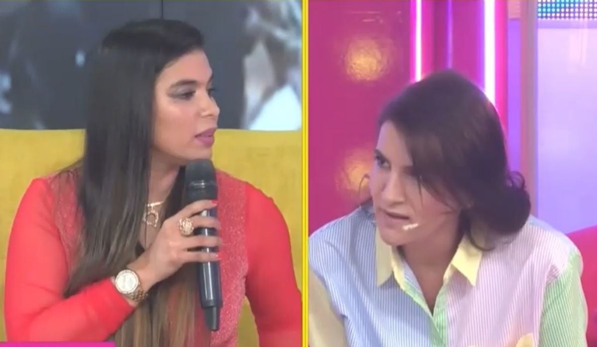 Zully Pinchi tuvo un fuerte altercado con Gigi Mitre en "Amor y Fuego". (Foto: captura Willax TV)