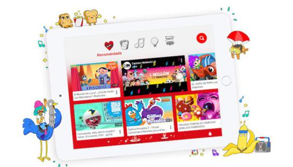 Los niños pueden disfrutar de videos exclusivos en YouTube Kids. (Foto: YouTube Kids)