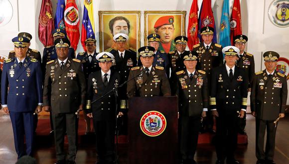 Crisis en Venezuela: La cúpula militar que sostiene a Nicolás Maduro en el poder. (Reuters).
