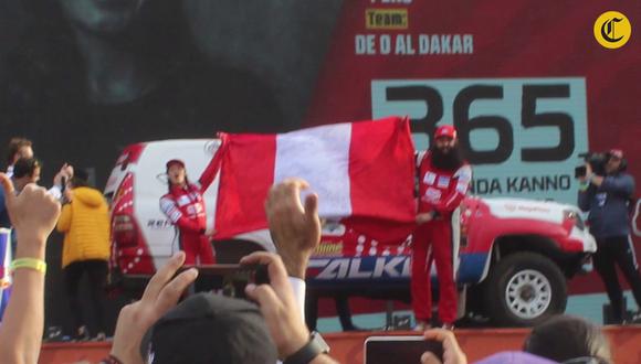 Fernanda Kanno en su paso por el podio. (Videos: Christian Cruz Valdivia / Fernanda Kanno)