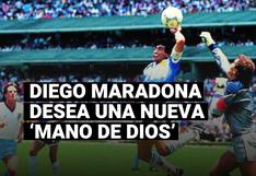 Maradona quiere otra ‘Mano de Dios’, ahora con la derecha: “Sueño marcar otro gol a ingleses”