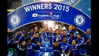 Chelsea: así celebra el título de la Copa de la Liga (FOTOS)