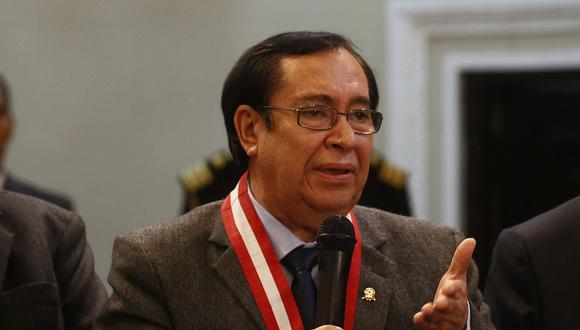El presidente del Poder Judicial, Víctor Prado, había descartado que se haya ordenado algún pago por homologación durante su gestión. (Foto: USI)