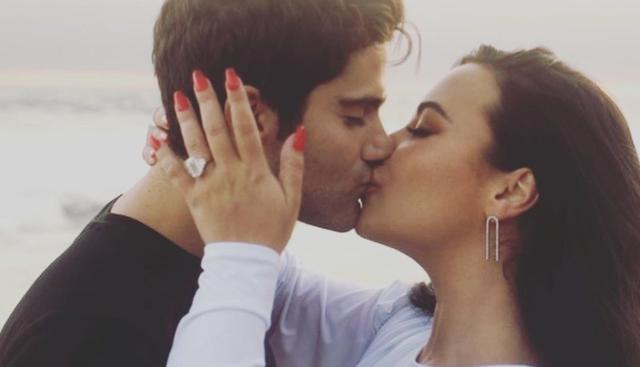 Demi Lovato anuncia que se casará con su novio Max Ehrich  (Foto: Instagram @ddlovato)