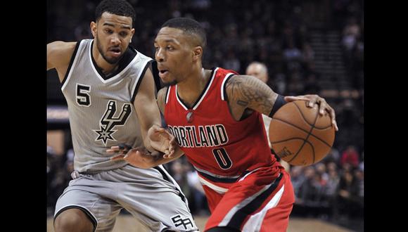 NBA: mira el show de Damian Lillard ante los San Antonio Spurs