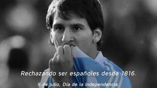 Lionel Messi en el mensaje de TyC por el Bicentenario argentino