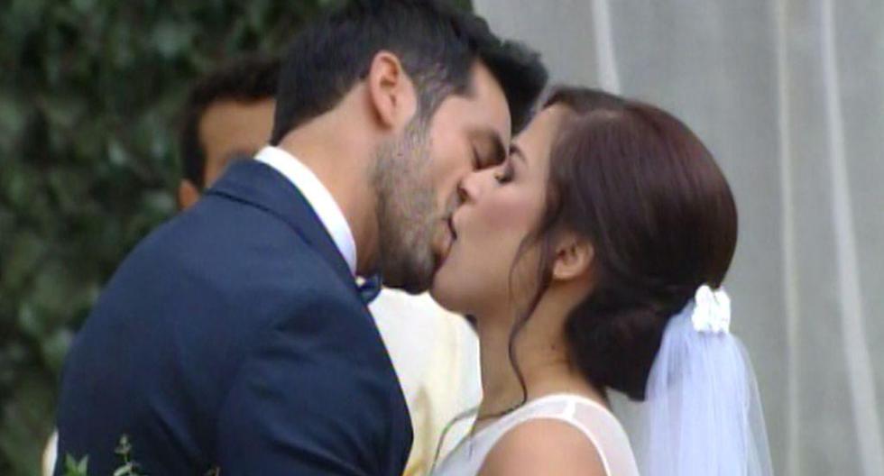 Foto : Cristina y Lucas al fin se casaron, pese a todos los contratiempos. (Foto: América Televisión)