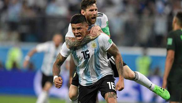 La selección de Argentina se medirá ante Francia el próximo sábado 30 de junio por los octavos de final del Mundial Rusia 2018. Este será el tercer enfrentamiento de ambos países a lo largo de los mundiales (Foto: AFP)