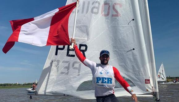 Stefano Peschiera, velerista nacional, se consagró con la medalla de oro en los IV Juegos Suramericanos de Playa Rosario 2019 (Foto: IPD)