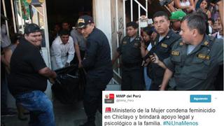 Ministerio de la Mujer condena triple asesinato en Chiclayo