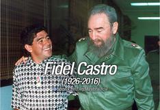 Diego Maradona y el emotivo adiós a Fidel Castro