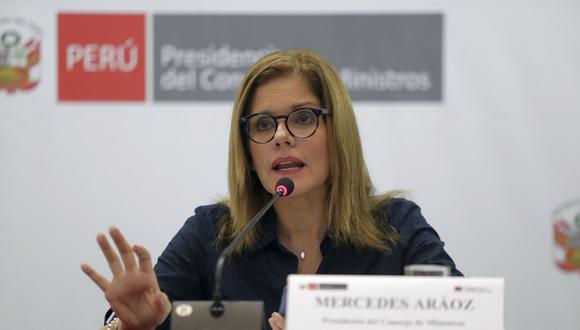 Mercedes Araoz presentó una iniciativa legislativa en julio para derogar la norma vigente, que prohíbe la publicidad estatal en medios privados. (Foto: Archivo El Comercio)