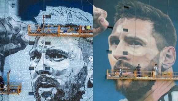 Famoso muralista pintó a Lionel Messi en conocida calle de Argentina y el resultado ha dado la vuelta al mundo. (Foto: Instagram/ronmuralist).