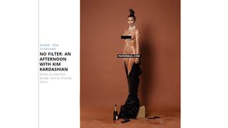 Kim Kardashian hizo ahora un atrevido desnudo frontal